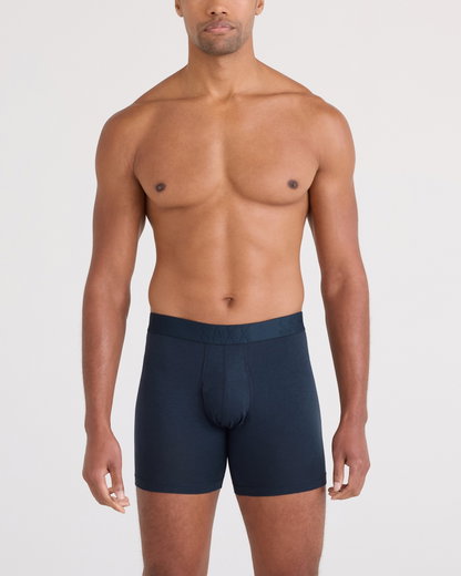 SAXX Boxershorts Droptemp Cooling Cotton Boxer Brief Fly inkblau Herren - 1 Stück